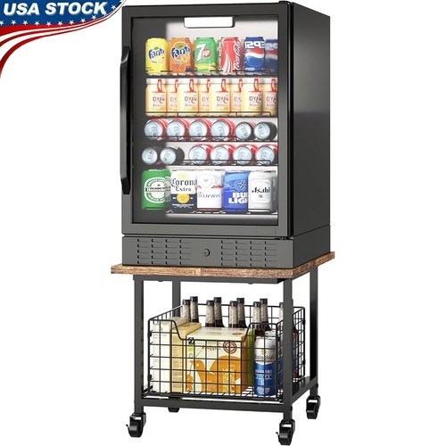 Mini fridge stand - rolling, cart