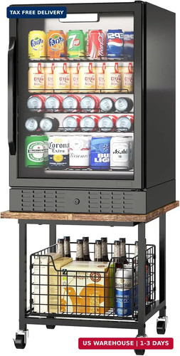 Mini fridge stand with - stand, storage