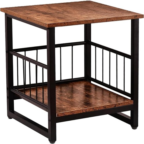 End table industrial - end, side