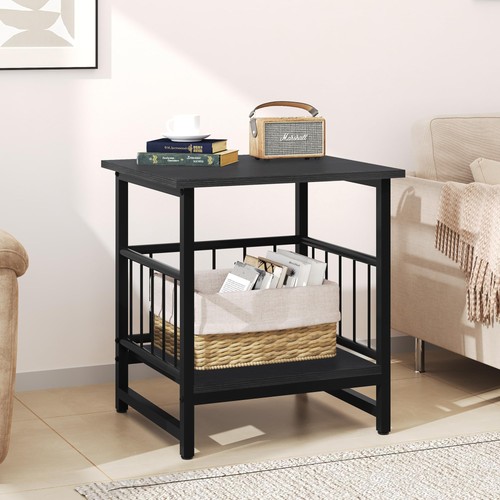 Square end table modern - 18",