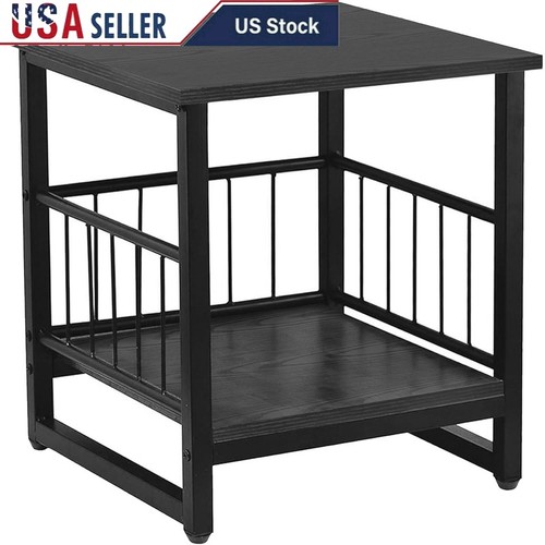 Industrial side table - side, w/