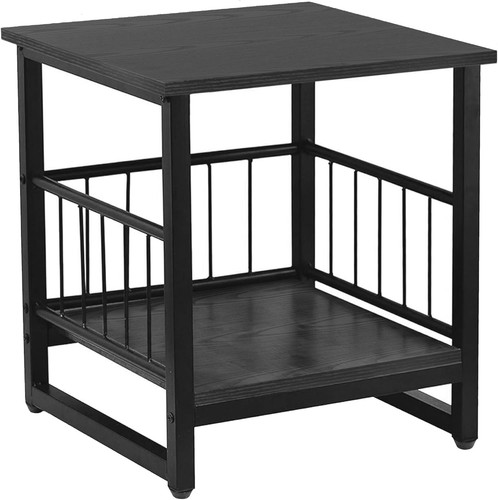 End table industrial side - end,
